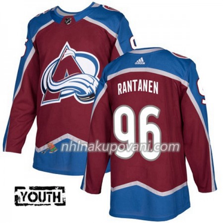 Colorado Avalanche Dresy Mikko Rantanen 96 Adidas 2017-2018 Červená Authentic - Dětské